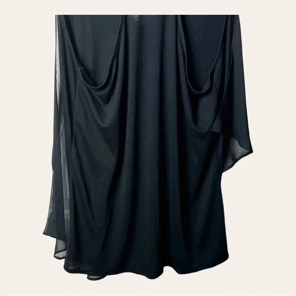 0006. Converse ONE STAR TANK TOP SHEER LAYER ON TOP BLACK SIZE MEDIUM - Picture 9 of 9